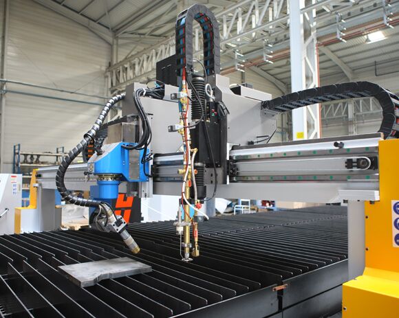 A Plasma cutter from AFM Europe preparing to cut sheet metal