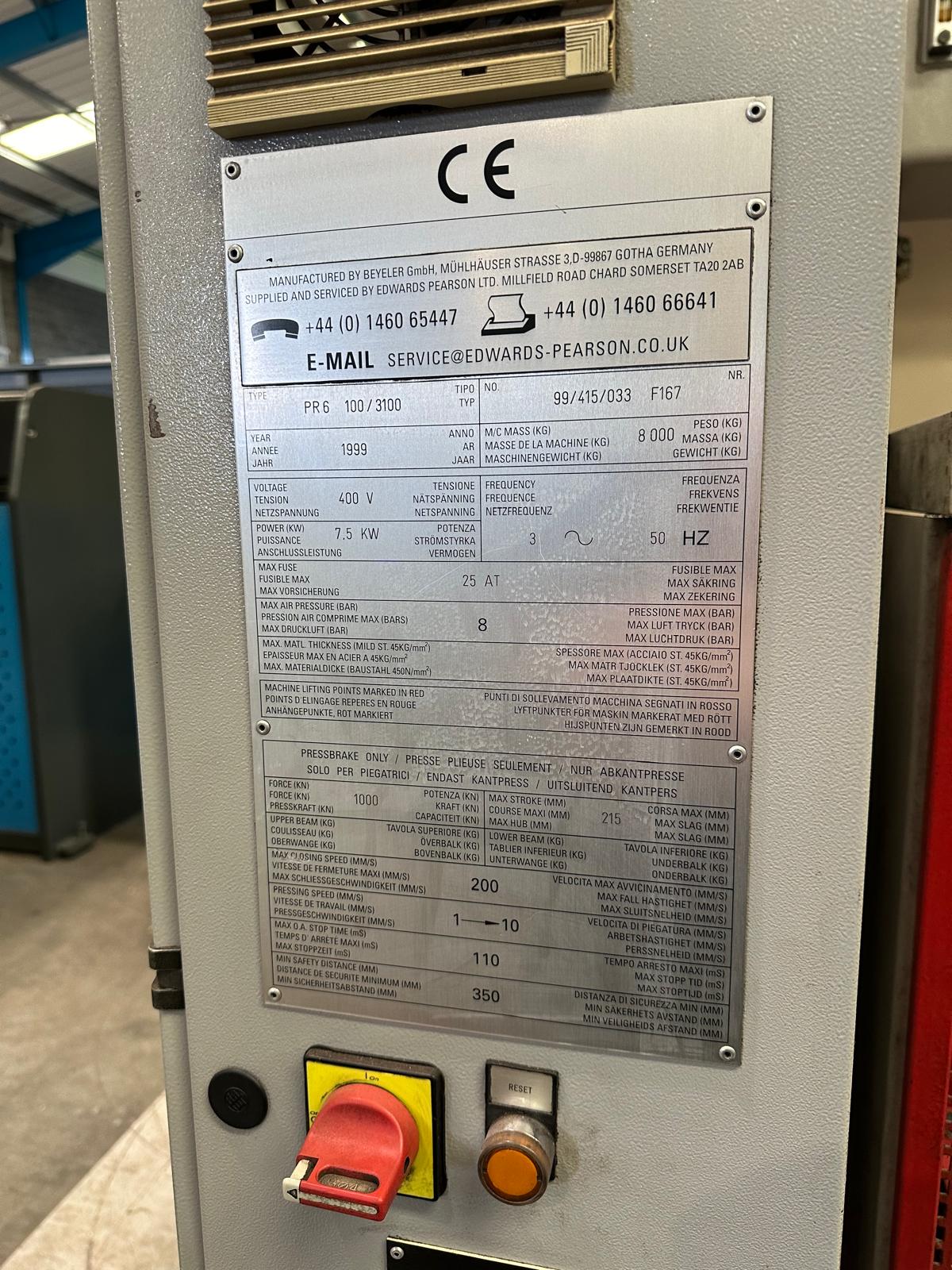 Edwards Pearson PR6 100-3100