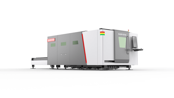A Glorystar GS-CE Fibre Laser Machine from the side