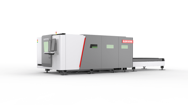 A Glorystar GS-CE Fibre Laser Machine from the side